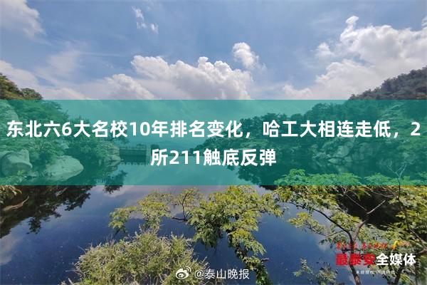 东北六6大名校10年排名变化，哈工大相连走低，2所211触底反弹