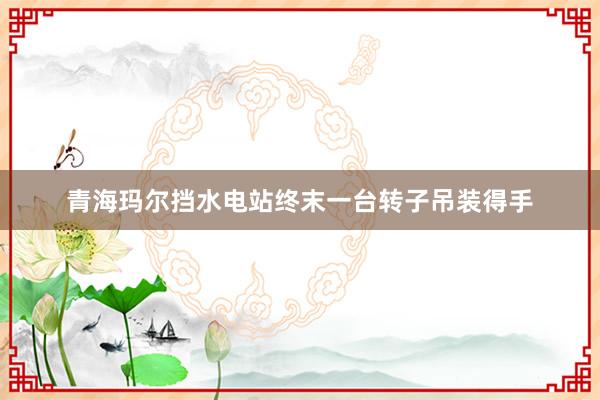 青海玛尔挡水电站终末一台转子吊装得手