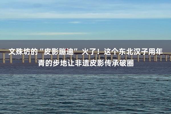 文殊坊的“皮影蹦迪” 火了！这个东北汉子用年青的步地让非遗皮影传承破圈