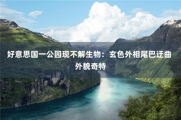 好意思国一公园现不解生物：玄色外相尾巴迂曲 外貌奇特